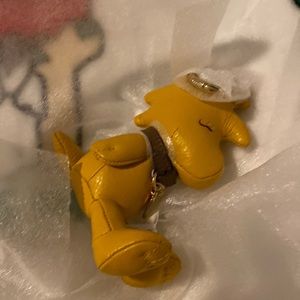 Coach woodstock peanuts bag charm